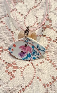 Handmade Polymer Clay Coneflower Earrings with Silver Bail and Pink Ribbon Necklace. Makes a great gift. Ribbon Necklace, Flower Pendant, Handmade Polymer Clay, Pink Ribbon, Pendant Necklaces, Jewelry Necklace Pendant, Polymer Clay, Great Gifts, Jewelry Necklaces