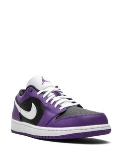 Shop Jordan Air Jordan 1 low-top sneakers with Express Delivery - FARFETCH Purple Low-top Basketball Shoes, Purple Lace-up Basketball Shoes With Contrast Sole, Purple Lace-up Sneakers With Perforated Toe Box, Custom Purple Sneakers For Sneaker Matching, Low-top Purple Sneakers With Contrast Sole, Purple Low-top Sneakers With Contrast Sole, Purple High-top Basketball Shoes With Translucent Outsole, Purple Custom Sneakers With Translucent Outsole For Streetwear, Purple Low-top Custom Sneakers With Translucent Outsole