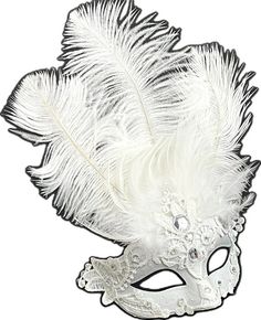 White Mardi Gras Masquerade Masks And Prosthetics, White Masquerade Masks And Prosthetics For Mardi Gras, White Carnival Eye Mask, White Eye Mask For Mardi Gras, White Masks And Prosthetics For Mardi Gras Masquerade, White Eye Mask For Costume Party, White Eye Mask For Halloween, White Mardi Gras Costume Mask, White Costume Mask For Mardi Gras