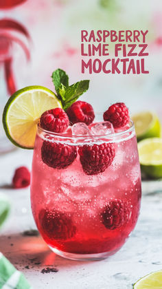 "Elevate your summer gatherings with this delightful Raspberry Lime Fizz  Mocktail recipe! Perfect for those seeking non-alcoholic drinks, this  refreshing beverage combines the vibrant flavors of raspberry and lime,  making it an ideal choice for hot days. Discover how to create this easy  and delicious mocktail that will impress your guests. Perfect for any  occasion, this fruit fizz recipe is a must-try in your collection of  mocktail recipes!"