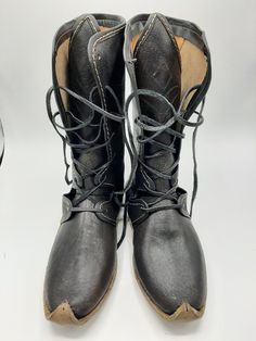 This is handstitched genuine leather custom made men's boots.  There is every size available custom made.  There is also other colors.  %100 naturel leather #boots #menboots #medievalboots #vikingboots #oxfordboots #boots #bohostyle Medieval Leather Boots With Leather Sole, Viking Leather Lace-up Boots, Viking Style Leather Boots With Round Toe, Viking Leather Boots With Rubber Sole, Viking Leather Boots With Leather Sole, Leather Viking Boots With Rubber Sole, Viking Style Lace-up Leather Boots, Black Leather Medieval Boots, Leather Boots With Rubber Sole