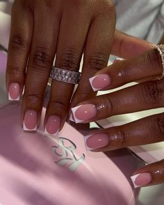 White Tip Nails, French Tip Acrylic Nails, Work Nails, Classy Acrylic Nails, Short Square Acrylic Nails, Acrylic Nails Coffin Pink, Unique Acrylic Nails, Acrylic Nails Coffin Short, Short Acrylic Nails Designs