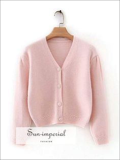 Vintage Pink Center Buttoned Knitted Sweater Long Sleeve Cardigan Classic Pink V-neck Cardigan, Classic Pink Winter Cardigan, Classic Pink Sweater For Fall, Galentines Fit, Light Pink Cardigan, Light Pink Sweater, Imperial Fashion, Prairie Chic, Spring Cardigans