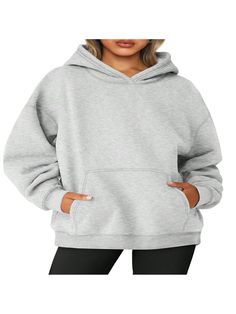 Material: Made of 50% polyester and 50% cotton,these materials are thick and comfortable,keep you warm in the fall and winter.
Design:Oversized hoodie,pullover sweatshirts,drop shoulder collar,long sleeve sweater with pocket,fall outfits for women,winter fashion clothes,aesthetic clothing,y2k fleece casual style.
Match: This fleece-Lined Pullover Sweatshirt is easy to pair with casual pants,sweatpants,jeans, joggers, shorts, sneaker, casual shoes to creating a fashion and pretty looking in fall Solid Fleece Hoodie Sweater, Oversized Solid Color Hoodie For Streetwear, Sporty Solid Color Sweatshirt For Fall, Sporty Solid Color Sweatshirt For Winter, Sporty Solid Color Winter Sweatshirt, Solid Color Cotton Hoodie For Streetwear, Comfy Gray Fleece Sweatshirt, Gray Comfy Fleece Sweatshirt, Oversized Solid Color Hoodie With Crew Neck