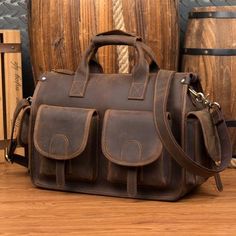 Vintage Handmade Leather Bags & Accessories – ROCKCOWLEATHERSTUDIO Crossbody Laptop Bag, Laptop Bag Men, Leather Organizer, Bag Craft, Leather Briefcase Men, Leather Portfolio, Leather Crafts, Leather Laptop Bag, Briefcase For Men