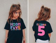 MATCHING FAMILY- https://www.etsy.com/listing/1285159804/girl-5th-birthday-high-five-shirt-fifth?click_key=e72f77cf5545589c61288a3f2d7d10b28b39364a%3A1285159804&click_sum=23773a21&ga_search_query=HIGH%2BFIVE&ref=shop_items_search_9&pro=1&sts=1Welcome to JADEandPAIIGE! Below is a list of sizing and washing instructions for our products! PLEASE READ ALL SHOP ANNOUNCEMENTS PRIOR TO PLACING YOUR ORDER! WE CAN MATCH FAMILY SHIRTS TO ANY LISTING REACH OUT FOR LINKS! WE RESPOND ALMOST IMMEDIATELY SO PL 5th Birthday Shirt Girl, 5th Birthday Shirt, Fifth Birthday, Body Suit With Shorts, Shirt Girl, Birthday Tee, High Five, Unisex Tshirt, Birthday Shirt