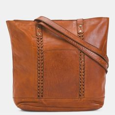 Dual Carry Handles 14"W X 12"H Zip Closure 1 Interior Zip Pocket, 2 Interior Slip Pockets Color: Cognac Leather Brand New With Tags Woven Leather Tote, North South, Womens Tote Bags, Leather Tote, Cognac, Holland, Zip Pockets, Anthropologie, Handles