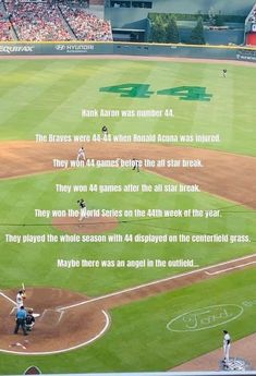 a baseball player pitching a ball on top of a field with the words 424 written in front of him