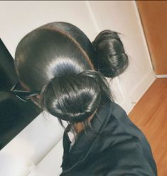 Low Spiky Buns, Slick Back Buns, Buns With Bangs, Add Me On Snap, Karin Jinsui, Pressed Natural Hair, Instagram Add