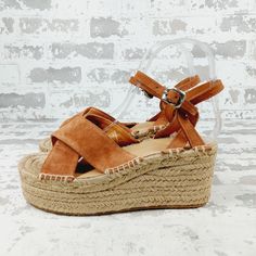 New Rag & Bone Hera Espadrille Wedge Suede Sandal Size 37.5 (7) Crisscrossing Straps Amplify The Throwback Appeal Of This Lofty Espadrille Wedge Sandal. 2 3/4" Heel; 1 3/4" Platform Leather Upper/Synthetic Lining/Rubber Sole Made In Spain Suede Open Toe Wedge Sandals With Woven Sole, Suede Platform Wedge Sandals For Vacation, Suede Wedge Sandals For Beach, Suede Wedge Sandals For Summer Beach, Suede Wedge Sandals For Beach In Summer, Spring Beach Suede Wedge Sandals, Suede Wedge Sandals With Woven Sole, Suede Wedge Sandals For Vacation, Suede Wedge Heel Espadrilles For Summer