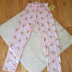 New With Tag, Super Cute, Light, Summer Weight Fabric Pj Bottoms With Elastic Waist. Flat Measurements: 13" Stretches To 20" Waist, 12" Rise, 32" Inseam. 92% Polyester, 8% Spandex. Size M. Cute Sleepwear With Elastic Waistband For Loungewear, Cute Long Pants Sleepwear For Sleepovers, Playful Stretch Sleepwear For Bedtime, Multicolor Sleepwear With Elastic Waistband For Pajama Party, Multicolor Elastic Waistband Sleepwear For Lounging, Multicolor Long Pants Sleepwear For Loungewear, Playful Stretch Sleepwear For Loungewear, Playful Sleepwear For Loungewear, Stretch Sleepwear With Elastic Waistband For Bedtime