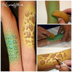 Summer Fun! Simple Face Painting DIY Giraffe Stencil, Easy Face Painting, Diy Face Paint