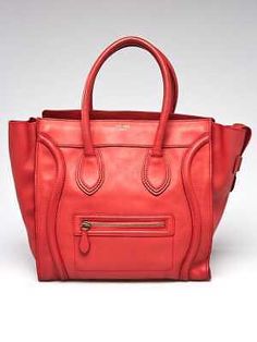 Top Seller for Celine Red Smooth Calfskin Leather Mini Luggage Tote Bag, Womens Bags Designer Shoulder Bag With Luggage Sleeve For Shopping, High-end Rectangular Bag With Zipper Closure, High-end Red Satchel Tote, High-end Red Leather Satchel, High-end Red Leather Bag, Luxury Red Bags With Leather Lining, Red Leather Bag With Zipper Closure, Designer Red Satchel For Travel, Red Leather Satchel With Zipper Closure