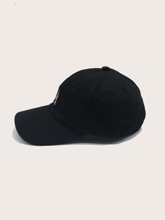 Color: Black Color: Black Season: Spring/Fall Style: Casual Composition: 100% Cotton Crown : 22.8 Trendy Solid Color Baseball Cap For Streetwear, Trendy Black Baseball Cap With Visor, Trendy Black Visor Baseball Cap, Trendy Black Baseball Cap, Trendy Black Curved Brim Baseball Cap, Trendy Black Baseball Cap With Curved Bill, Trendy Black Snapback Hat With Curved Brim, Black Cotton Dad Hat, Black Cotton Trendy Snapback Hat