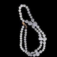 Simply Beautiful Signed Miriam Haskell Long Milk Glass Bead Necklace. The 29 1/4” Necklace Features Round 8 Mm Beads Accented With Two Different Shapes Of Molded Glass Beads. Each Is Separated With A Gold Tone Spacer Bead. The Necklace Features Both A Signed Slide Clasp( These Open By Pushing The Jump Ring Towards The Clasp) And A Miriam Haskell Signature Tag. Excellent Condition. 4 Necklace, Miriam Haskell Jewelry, Miriam Haskell, Glass Molds, Glass Bead Necklace, Simply Beautiful, Jump Rings, Glass Bead, Bead Necklace