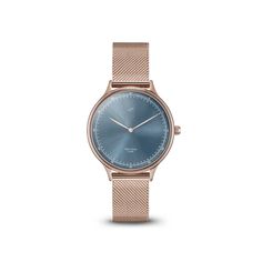 About Vintage 1969 Petite, Rose Gold / Blue Sunray, a female vintage style, quartz, wrist watch designed in Copenhagen, Denmark – personalise here! Wrist Watch Design, Big Bracelets, Small Watch, Watch Engraving, Big Watches, Rose Gold White, Copenhagen Denmark, Engraved Logo, Rose Gold Watch