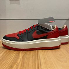 Nike Women’s Air Jordan 1 Elevate Low Se Dq1823 006. Black/Gym Red-Sail Women’s 11.5 Nwt Never Been Tried On Or Worn Casual Low-top Platform Sneakers With Red Sole, Nike Air Force 1 With Red Sole For Streetwear, Nike Platform Sneakers With Boost Midsole, Nike Platform Sneakers With Boost Midsole For Sports, Nike Platform Sneakers For Streetwear With Comfortable Footbed, Nike Platform Sneakers For Streetwear With Cushioned Footbed, Nike Platform Sneakers With Cushioned Footbed For Sports, Nike Platform Sneakers With Cushioned Footbed For Streetwear, Nike Platform Sneakers With Boost Midsole For Streetwear