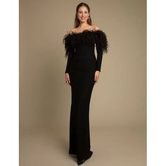 Silhouette:Mermaid / Trumpet; Hemline / Train:Floor Length; Closure:Zipper UP; Built-In Bra:Yes; Embellishment:Feather; Fabric:Stretch Crepe; Sleeve Length:Long Sleeve; Tips:Colors may vary slightly due to different monitor settings,Professional dry cleaner only; Boning:No; Style:Black Dress,High Split,Elegant; Occasion:Formal; Neckline:Off Shoulder; Front page:Evening Gown; Listing Date:09/11/2024; Bust:null; Hips:null; Hollow to Floor:null; Waist:null Black Tie Winter Wedding Guest Dress, Barristers Ball, Masquerade Dress, Feather Fabric, Winter Wedding Guest Dress, Winter Wedding Guests, Mermaid Evening Gown, Evening Dresses Online, Cheap Evening Dresses