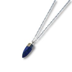 This crystal necklace makes the most perfect gift! Each crystal offers different benefits which makes each one so unique. They are absolutely adorable and each one comes with a beautiful intention card. Lapis is known as a protection stone ridding you of negative energy while bringing serenity and peace to the wearer. Lapis can help you to express yourself and feel more empowered. This is the perfect gift for your friend or family member. They are so thoughtful and not to mention the perfect pri Raw Stone Crystal Pendant Necklace Gift, Gift Crystal Pendant Necklace With Raw Stone, Spiritual Raw Stone Necklace For Gift, Spiritual Gemstone Charm Necklace As Gift, Minimalist Crystal Pendant Necklace For Meditation, Minimalist Pendant Crystal Necklace For Meditation, Holistic Round Pendant Crystal Necklace As Gift, Minimalist Charm Necklace With Natural Stones For Gifts, Holistic Necklace With Raw Stone For Gift