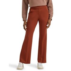 Bring a little extra flair to your wardrobe with the Lee Womens Comfort Waist Pull-on Bootcut Pants. With a hidden elastic waistband, these pants pull-on for a sculpting fit that shows off your curves. Built with stretch and a comfortable material, these pants combine comfort and style for your go to look Size: XXL.  Color: Red.  Gender: female.  Age Group: adult. Red Wide Leg Elastane Pants, Elastane Flare Pants With Elastic Waistband, Stretch Pull-on Dress Pants For Fall, Flare Elastane Pants With Elastic Waistband, Flare Pants With Elastic Waistband In Elastane, Stretch Dress Pants With Pull-on Style For Fall, Stretch Wide-leg Pants For Fall, Fall Stretch Wide-leg Pants, Casual Pull-on Style Elastane Dress Pants