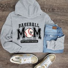 Baseball Mom louder and prouder... we all know it is true. Rep this Baseball Mom Hoodie in style. Please allow up to 14 business days to make and ship out. Gray Casual Hoodie For Sports Events, College Cotton Hoodie With Branding, Cotton Fan Apparel Hoodie With Letter Print, Casual Pre-shrunk Fleece Hoodie, Urban Style Hoodie With Letter Print For Sports Events, Cotton Hoodie With Letter Print For Fans, Cotton Hoodie With Letter Print Fan Apparel, Casual Hooded Hoodie With Lettering, Game Day Cotton Hoodie, Pre-shrunk