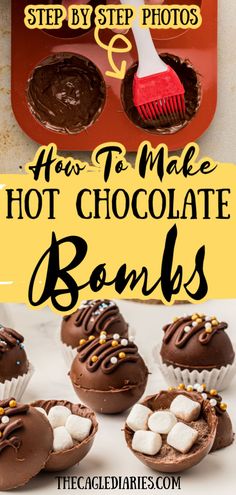 Hot Chocolate Balls, Chocolate Balls Recipe, Perfect Hot Chocolate, Southern Recipes Desserts, Diy Hot Cocoa, Diy Hot Chocolate, Hot Chocolate Cocoa, Hot Chocolate Gifts, Yummy Deserts