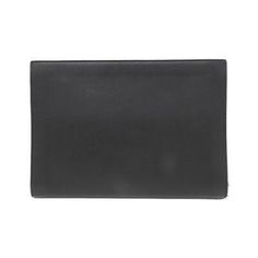 ad eBay - Bottega Veneta Leather Clutch Bag W28cm x L20cm x D3cm Black Silver Hardware - Buy Now, click the link (eBay)