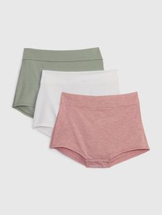 Breathe High Rise Bikini (3-Pack) | Gap Fall Wardrobe, High Cut, Rose Pink, Sage Green, Pink Roses, Knit Jersey, Heather Grey, Gap, High Rise