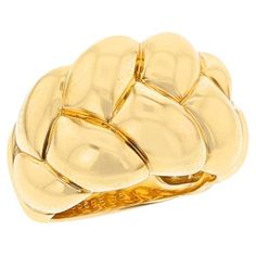 A Van Cleef & Arpels (Péry et Fils) Gold Rope Bombe Ring made in 18k Yellow Gold. The total weight of the ring is 14 grams. The ring size is US 6.50. SKU: 1539 Bombe Ring, Van Cleef & Arpels, Van Cleef And Arpels, Domed Ring, Van Cleef Arpels, Van Cleef, The Ring, Jewelry Rings, Ring Size