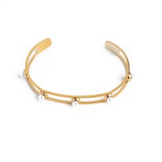 Introducing our newest Bracelet/ Bangle collection. 18k gold stainless steel, tarnish free and hypoallergenic free. Adjustable in size pull bracelet outwards to enlarge and squeeze in to make smaller. Please store away in pouches or jewellery box to remain it’s shine. Use jewellery cloth to clean, remove all jewellery at night to avoid damage. Elegant Nickel-free Gold Bracelets, Gold Stainless Steel Cuff Bracelet, Tarnish Resistant, Gold Tarnish-resistant Stainless Steel Cuff Bracelet, Gold Stainless Steel Tarnish-resistant Cuff Bracelet, Gold Stainless Steel Bangle Bracelet, Adjustable Hypoallergenic Gold Metal Bracelet, Gold Stainless Steel Bracelet With Oyster Clasp, Minimalist Gold Metal Pearl Bracelet, Nickel-free Gold Plated Bracelets