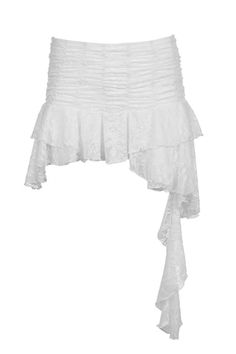 white asymmetrical mini lace skirt, white short skirt, cute skirts, aesthetic skirts png boogzel Lace Patchwork Mini Skirt For Party, Party Lace Patchwork Mini Skirt, White Ruffled Skort For Party, Party Mini Skirt With Lace Patchwork, White Fitted Lace Mini Skirt, Summer Party Mini Skirt With Lace Trim, Chic White Skirt With Lace Patchwork, White Lace Mini Skirt With Ruffles, Elegant White Lace Mini Skirt