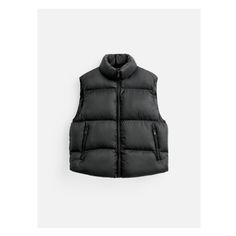 Puffer vest made of technical fabric. Sleeveless design with high collar. Zip pockets at hip and interior pocket. Adjustable hem with side elastics. Front zip closure. Zara Puffer, Puffer Gilet, Joggers Shoes, Blouse Jeans, Cardigan Sweater Dress, Blazer Vest, Zara Man, Mens Vest, Clean Laundry