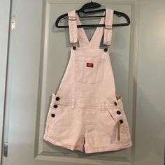 Brand New. Unfortunately Too Big On Me. Light Pink And White Available. Pink Overalls Outfits, Boilersuit Women, Mechanic Coveralls, Overalls Outfits, Pink Overalls, Womens Black Jumpsuit, Ginger Dress, Dickies Shorts, Dickies Women