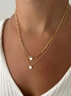 Trend Jewelry, Accesories Jewelry, Gold Filled Necklace, Pretty Jewelry, Fancy Jewelry, Stylish Jewelry, Love Necklace, Pretty Jewellery, Jewelry Trends