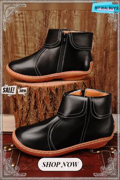 Women Casual Plain All Season Zipper Pu Best Sell Pu Rubber Classic Boots Boots Casual Martin Boots With Zipper For Fall, Casual Martin Boots With Zipper Closure For Fall, Casual Fall Martin Boots With Zipper Closure, Casual Ankle Martin Boots With Zipper, Casual Martin Ankle Boots With Zipper, Casual Boots With Zipper And Flat Heel, Casual Flat Heel Boots With Zipper, Casual Martin Boots With Zipper Closure And Round Toe, Casual Martin Boots With Zipper And Round Toe