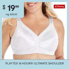 Deemed a Gotta-Have-It item for value you can count on every day! Comfort You DeserveNo Slip, Back Adjustable, Comfort Cushion Straps To Help Relieve Pressure On The Shoulders And Prevent Dig-In.Wireless Comfort.No Itchy Tags, We Are All Tagless.Support You Can TrustFuller Cups With Supportive M-frame For Amazing Support.TruSupport Bra Design That Provides A 4-way Support System: Extra Side And Extra Back Support, Fuller Cups To Reduce Spillage, And Designed With Comfort Strap(R) For All-day Co… Bra Design, Full Coverage Bra, Support System, Back Support, Full Figured, Bra, Tags, Frame, Design