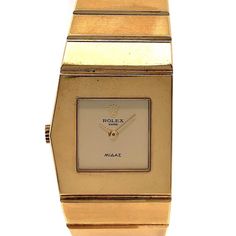 Rolex, Queen Midas, Ref. 9768 Rolex Wrist Watch, Rolex Bracelet, King Midas, Rolex Cellini, Gold Rolex, Vintage Timepiece, Late 1960s, Vintage Rolex, Ring Watch