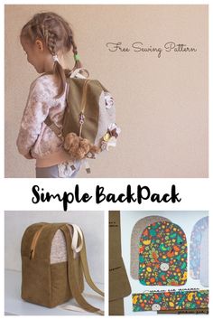 the back pack is made with simple materials