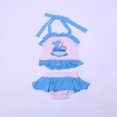 This one is pre-order,no moq Cute Ruffled Swimwear For Poolside, Cute Sleeveless Tankini For Beach, Cute Sleeveless Beach Tankini, Pink Ruffled Sleeveless Tankini, Cute Sleeveless Tankini For Swimming, Playful Ruffled Tankini For Beach Season, Cute Sleeveless Swimwear For Pool, Cute Sleeveless Swimwear, Summer Sleeveless Tankini For Playtime