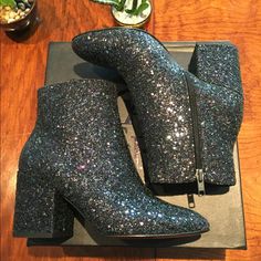 Beautiful Midnight Ash Glitter Boots! Nwt Box And Dust Bag! Great With Jeans Or Dressed Up! Glitter Boots For Party Season Evenings, Glitter Boots For Evening And Party Season, Evening Glitter Boots For Party Season, Glitter Boots For Night Out In Winter, Glitter Boots For Party In Fall, Glitter Boots For Evening In Fall, Glitter Boots For Fall Party, Glamorous Party Boots With Glitter Print, Glitter Party Boots For Fall