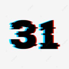 the number thirteen with blue and red lines on it, font, numbers, abstract png and psd