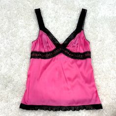 Dolce&Gabbana Silk Camisole Top Sz 42 Brand New Without Tags Bought At D&G Store For $785 Chic Pink Camisole With Lace Trim, Chic Pink Lace Trim Camisole, Pink Silk Camisole For Summer, Pink Silk Tank Top For Spring, Pink Silk Cami Top, Feminine Pink Silk Camisole, Chic Pink Silk Camisole, Pink Silk Camisole, Pink Sleeveless Silk Top