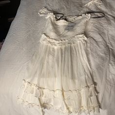 Pretty White Sun Dress I Bought In June Never Worn. Length Is Deceiving It Does Cover Your . Would Love Someone To Actually Get Use Of It ! Forever 21 Ruffled Mini Dress For Beach, Forever 21 Ruffled Mini Dress For The Beach, Summer Ruffle Dress In Off White, Off White Ruffled Summer Dress, Summer Off-white Ruffled Dress, Forever 21 Ruffled Sundress Mini Dress, Forever 21 Ruffled Sundress, Forever 21 Sleeveless Beach Sundress, Forever 21 Flowy Ruffled Dresses