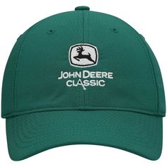 Sport your enthusiasm for the John Deere Classic every day with this Performance hat from Ahead. It features official tournament graphics embroidered across the front and a traditional curved bill. The adjustable closure also lets you choose the most comfortable fit. Imported Officially licensed Curved bill Structured fit Material: 100% Polyester One size fits most Six panels with eyelets Surface washable Brand: Ahead Mid Crown Adjustable hook and loop fastener strap Embroidered graphics Classic Trucker Hat For Baseball Season With Curved Visor, Classic Trucker Hat For Baseball Season, Classic Six-panel Sports Hat, Classic Trucker Hat With Embroidered Logo, Classic Trucker Hat With Embroidered Logo Visor, Classic Sports Dad Hat, Classic Dad Hat With Embroidered Logo Visor, Classic Dad Hat With Embroidered Logo, Classic Trucker Hat With Curved Bill For Sports