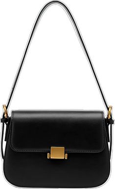 Affordable Black Square Shoulder Bag, Classic Black Shoulder Bag With Zipper, Cheap Black Shoulder Bag With Zipper Closure, Elegant Black Shoulder Bag With Zipper Closure, Modern Black Shoulder Bag With Zipper Closure, Clutch Purse, Shoulder Bag Women, Leather Crossbody, Cross Body Handbags