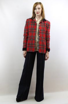 Red Plaid Blazer Plaid Jacket Wool Blazer Fitted Blazer Military Blazer Oversized Blazer Vintage 90s Vintage Fall Blazer With Button Cuffs, Vintage Winter Blazer With Covered Buttons, Vintage Fall Blazer With Covered Buttons, Vintage Red Blazer With Button Closure, Vintage Plaid Button-up Outerwear, Vintage Red Blazer With Buttons, Retro Winter Blazer With Snap Buttons, Vintage Red Button-up Outerwear, Vintage Red Blazer For Workwear