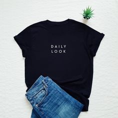 Daily look T-shirt, stylish shirt, outfit look.Please refer to our size chart in the thumbnails for exact dimensions.Customisation:If you want a custom shirt with your text or drawing, please contact us.In case you have any questions, just drop us a line and we will give you 110% of our support.Product information:The sleeves are rolled up for display purposes only.In photos you see Unisex style T-shirt.100% CottonPreshrunk Jersey knit Reinforcing tape on neckRib collarShort sleevesWashing and d Stars Minimalist, Feminism Shirt, Equality Shirt, Minimalist Shirts, Slogan Shirts, Girls Support Girls, Boss T Shirt, Feminist Shirt, Wine Shirts