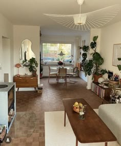 the living room is clean and ready for guests to come home from work or play