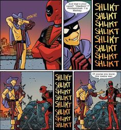 deadpool comic strip with deadpool and deadpool