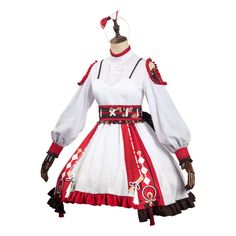 Unleash your inner Yae Miko with this stunning Genshin Impact Yae Lolita Cosplay Costume. Crafted with precision, this high-quality outfit brings every detail of the character to life. Perfect for conventions and photoshoots, it's a must-have for any Genshin Impact fan. Specifications: Genshin Impact Yae Miko Lolita Cosplay Costume Halloween Carnival Suit Game: Genshin Impact Material: Schutter Fabric Package included: Shirt + Dress + Belt + Headband + Bowtie Size chart (inches): Size Height Che White Harajuku Costume Party Sets, White Harajuku Sets For Costume Party, White Harajuku Style Costume Sets, White Harajuku Style Costume Party Sets, Anime Style White Costume Sets, White Harajuku Sets For Cosplay Events, White Costume Sets For Cosplay Events, White Sets For Cosplay Events, Genshin Impact Dress